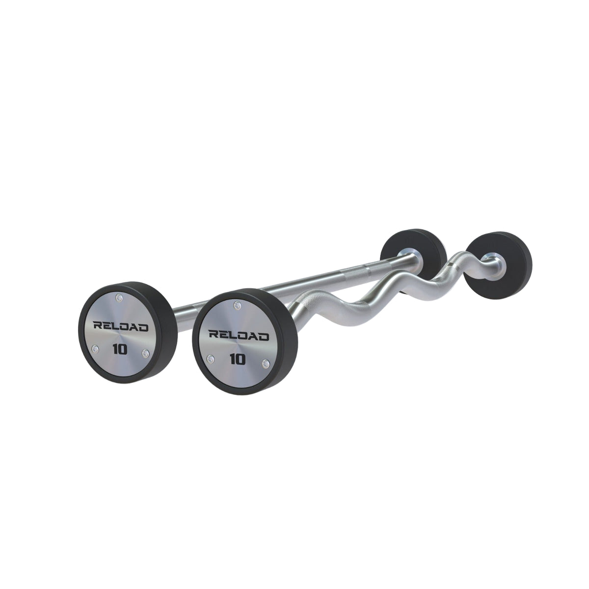 Reload Fixed Curl or straight Barbells - Premium CPU Coated 10kg