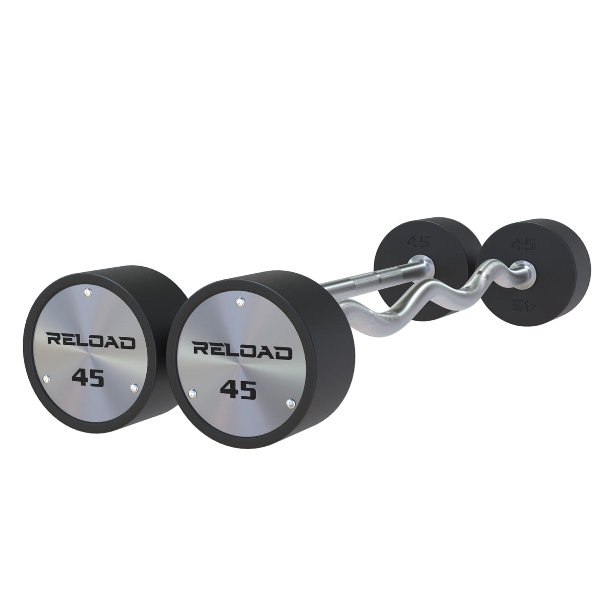 Reload Fixed Curl or straight Barbells - Premium CPU Coated 40kg