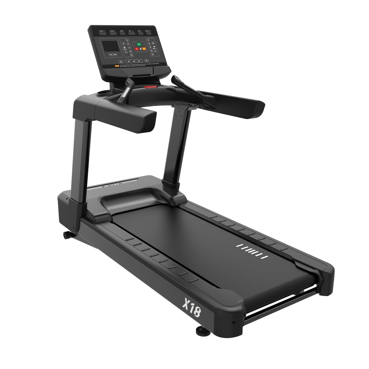 Reload Pro TT-X18 Commercial Treadmill, front angled view