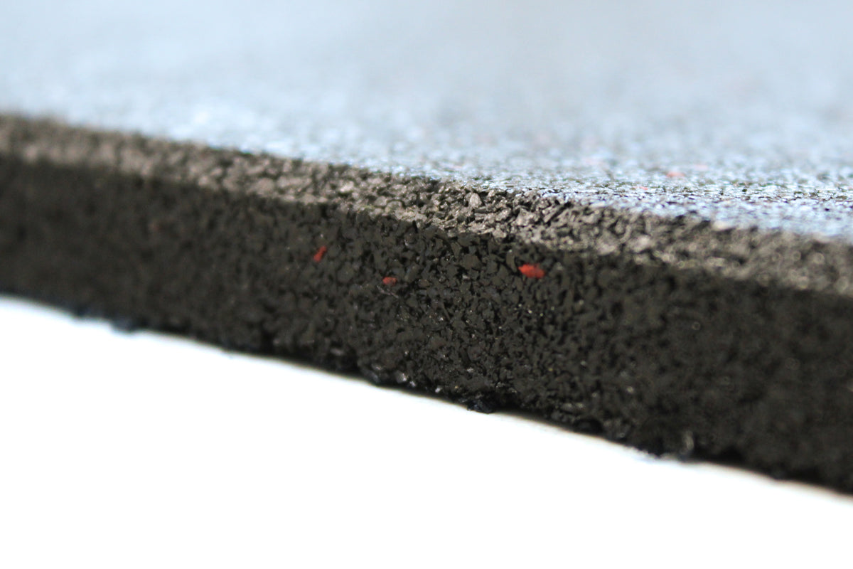 Premium Rubber Gym Flooring | Red Fleck 15mm thickness close up view