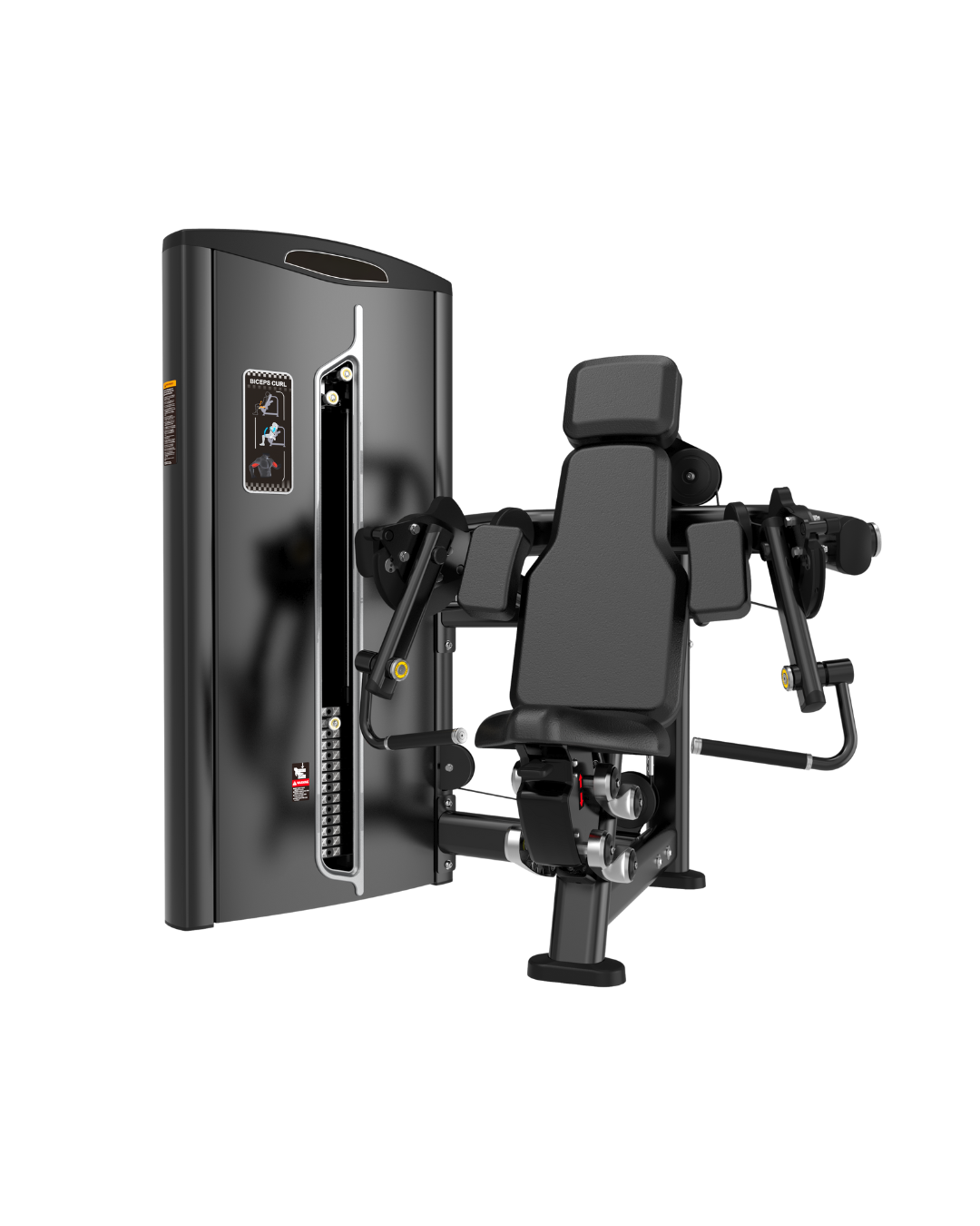 Legacy Series Pin Loaded Bicep Curl Machine Front View