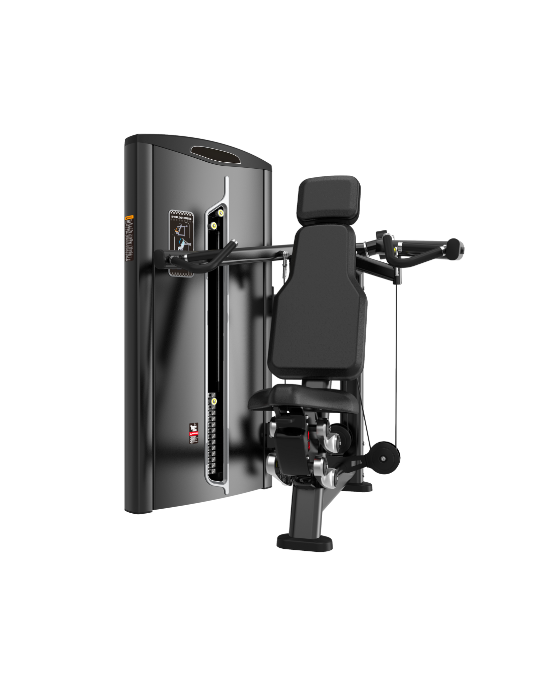 Commercial Shoulder Press with Enclosed Weight Stack