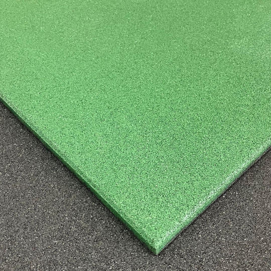 Durable Grade Rubber Gym Flooring | Green 15mm