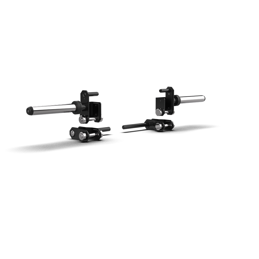 QLI QAJA14 adjustable jammer arms from the side, with the plate holders extended