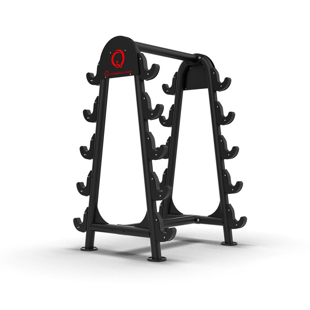 QLI QBSR92 barbell storage rack from the other side, showing the holders on both A-frames