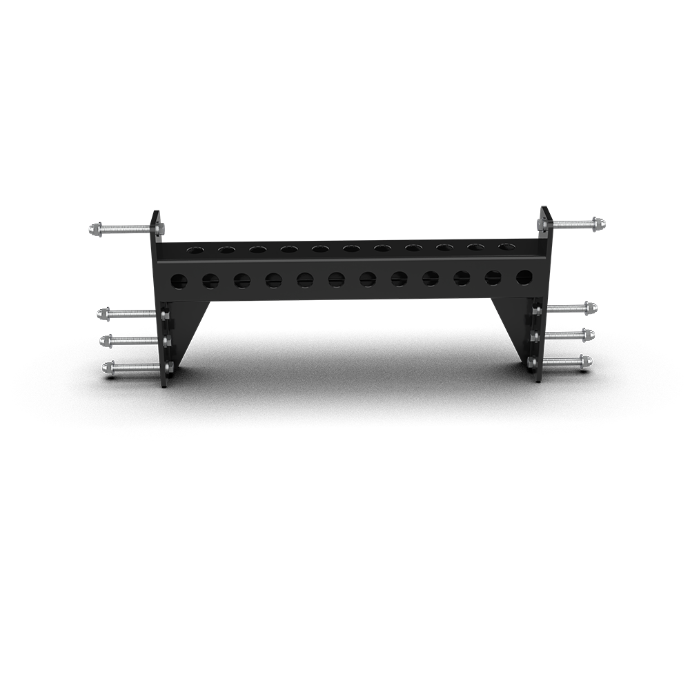 QLI QCB2401 connecting bar from the front, showing the attachment holes