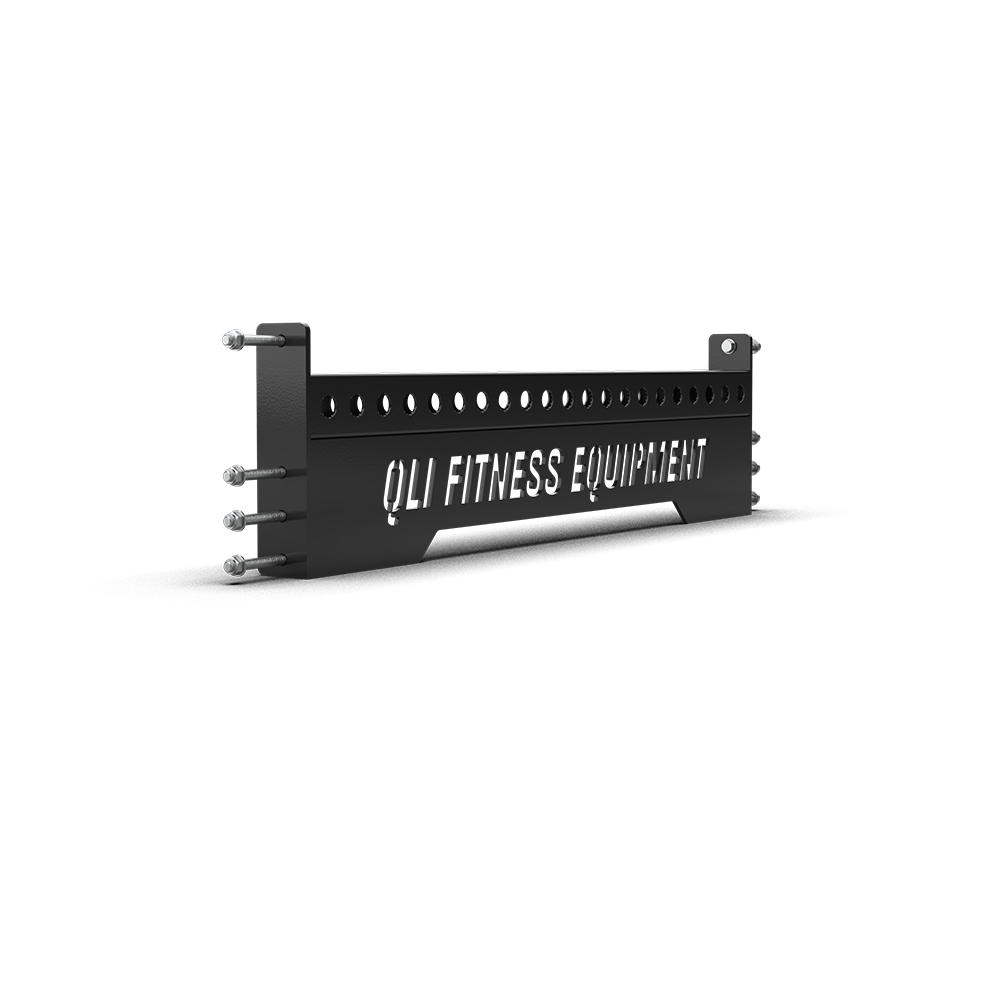 QLI Connecting Bar QCB4201, a 1080mm crossmember with a QLI FITNESS EQUIPMENT cut-out panel