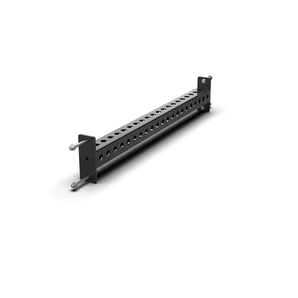 QLI Connecting Bar QCB42, a 1080mm hole-punched steel crossmember with end plates and connection pins