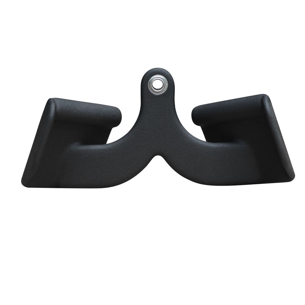 QLI Close Grip Handle QCGH12, a black close-grip handle with a centre cable attachment eye