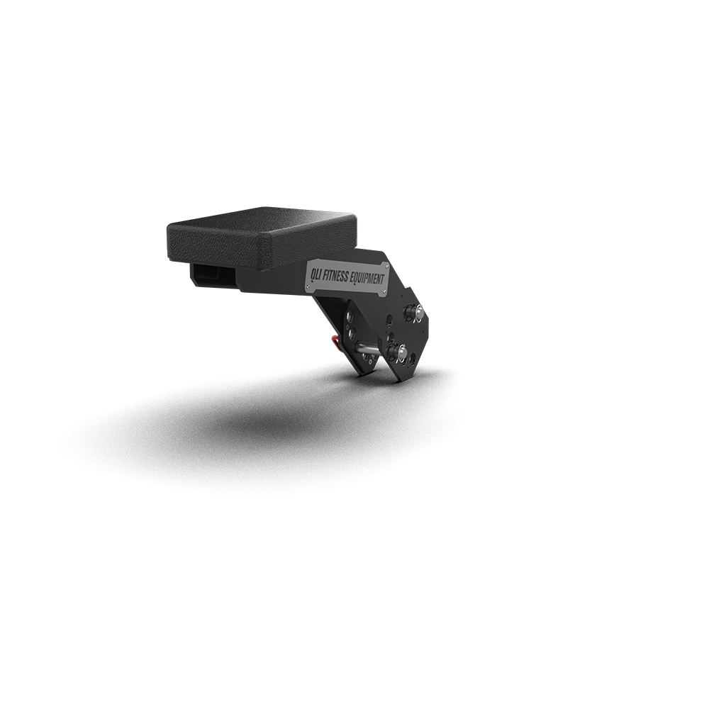 QLI QCSA26 chest support at an angle, showing the adjustment mechanism