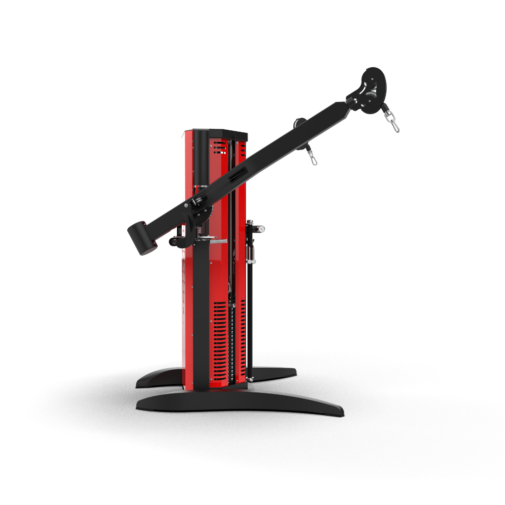 Side view of the QLI QDCM58, showing an adjustable cable arm