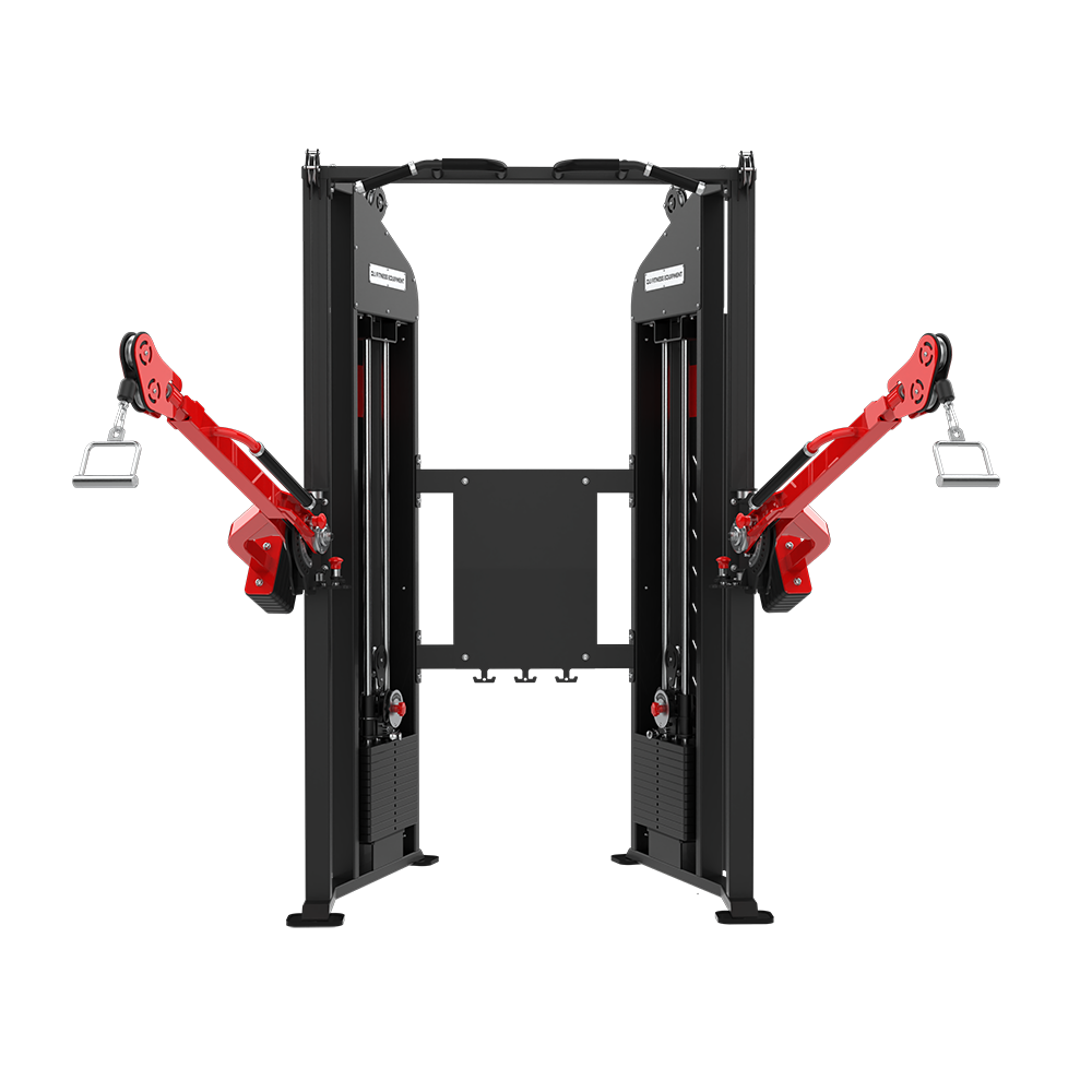 QLI QFTM77 from the front, showing both arms extended and the centre panel
