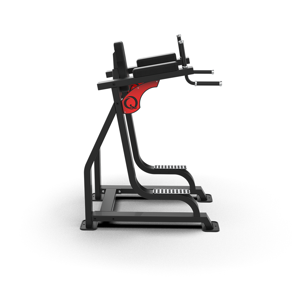 Side profile of the QLI QLRD065, showing the back cushion, arm supports and non-slip steps