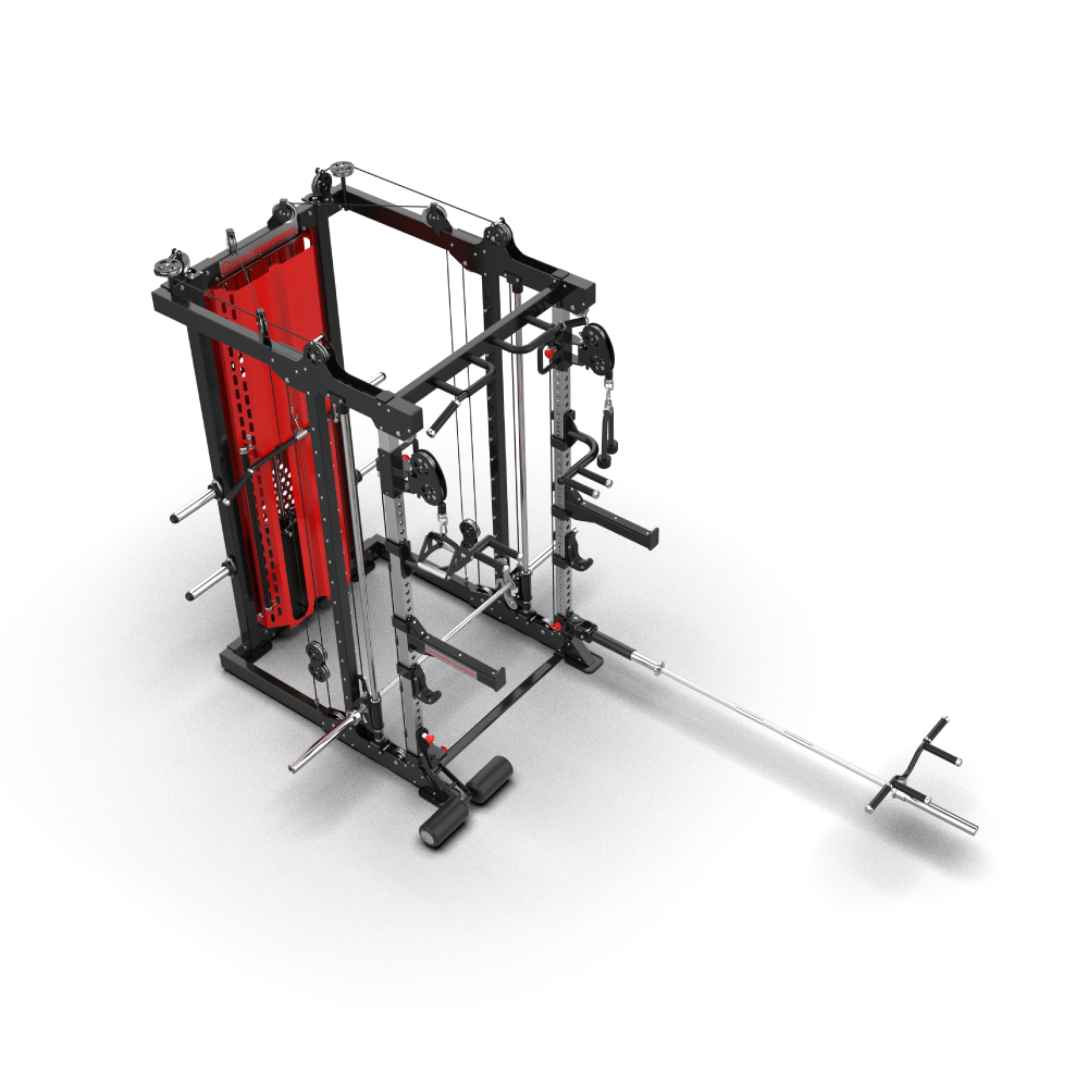 QLI QMFR81 from above, showing the rack frame, shroud and floor bar