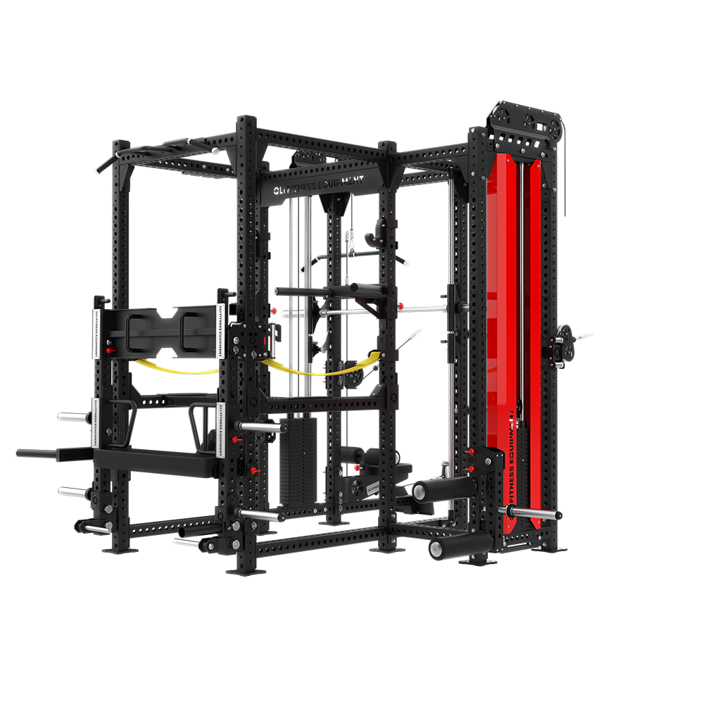 QLI QMPC125 three-quarter view, showing the stack tower, J-hooks and plate storage