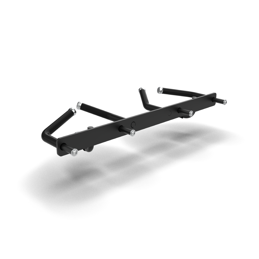 QLI QPBA43 multi-grip pull-up bar from behind