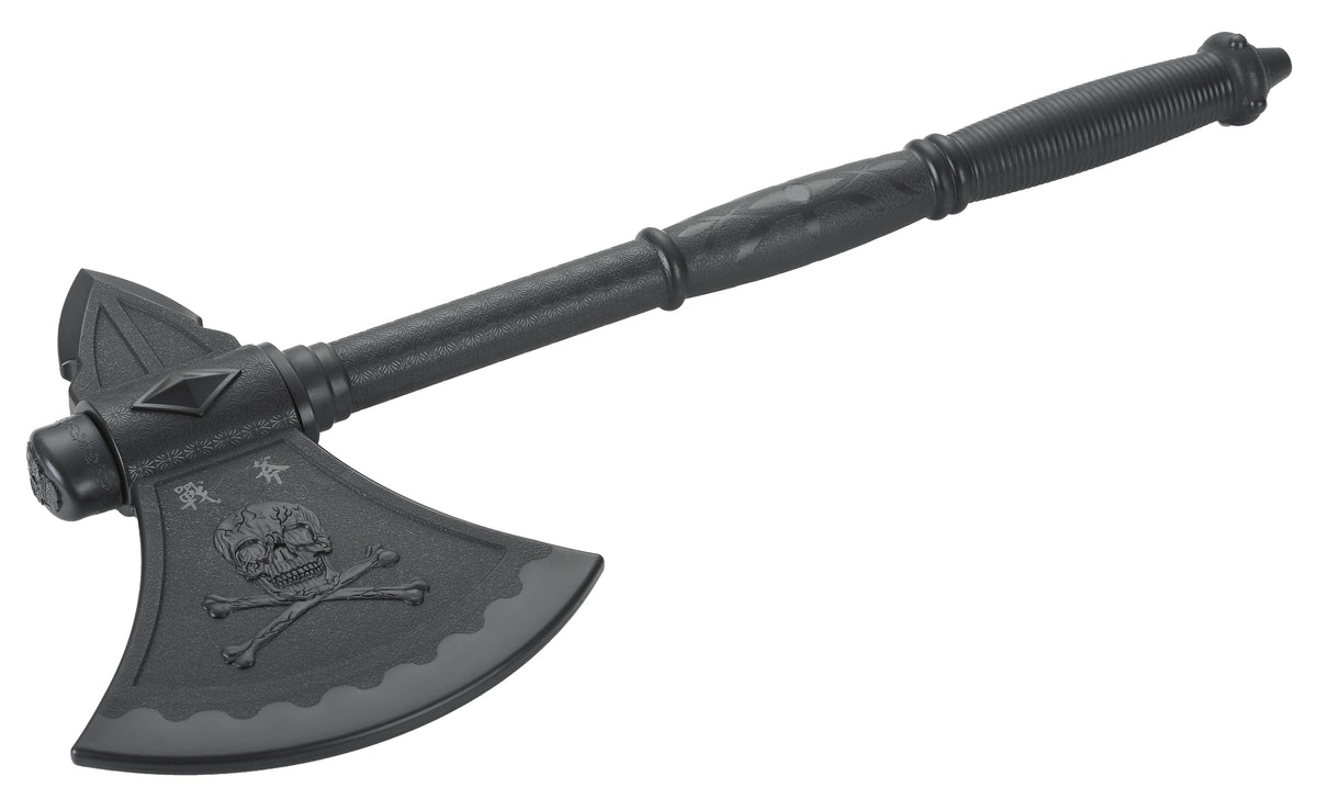 Unbreakable training battle axe with detailed handle