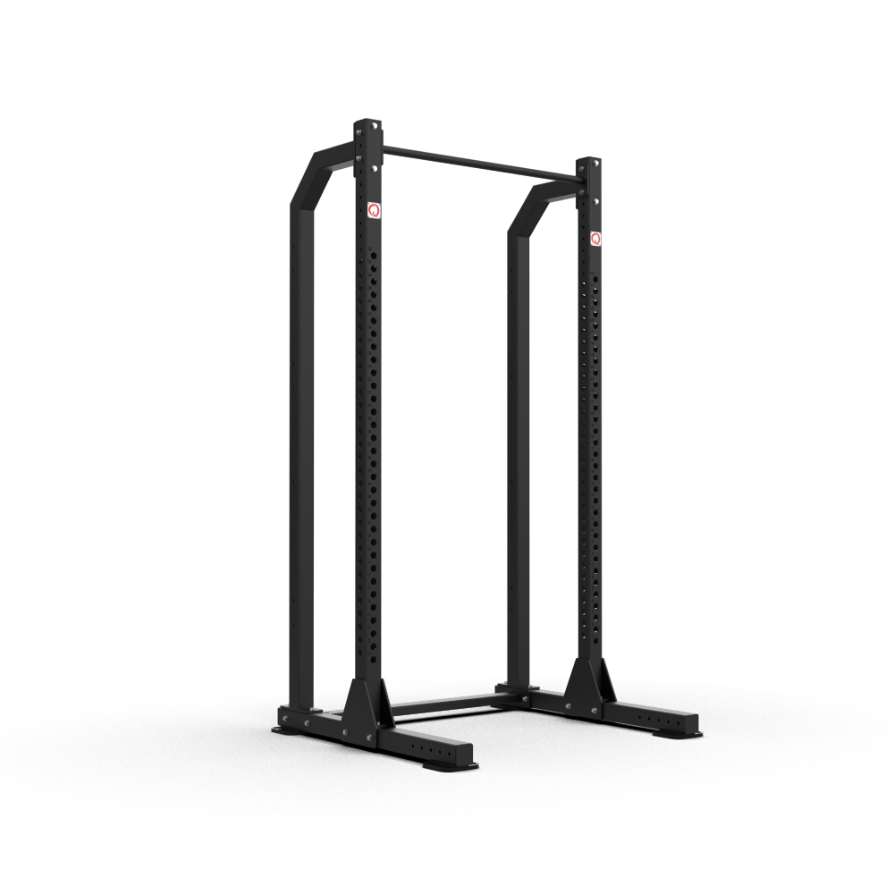 QLI Super Duty SPX Rack 2 QSPX2 half rack with front and rear uprights, curved side frames and a pull-up bar
