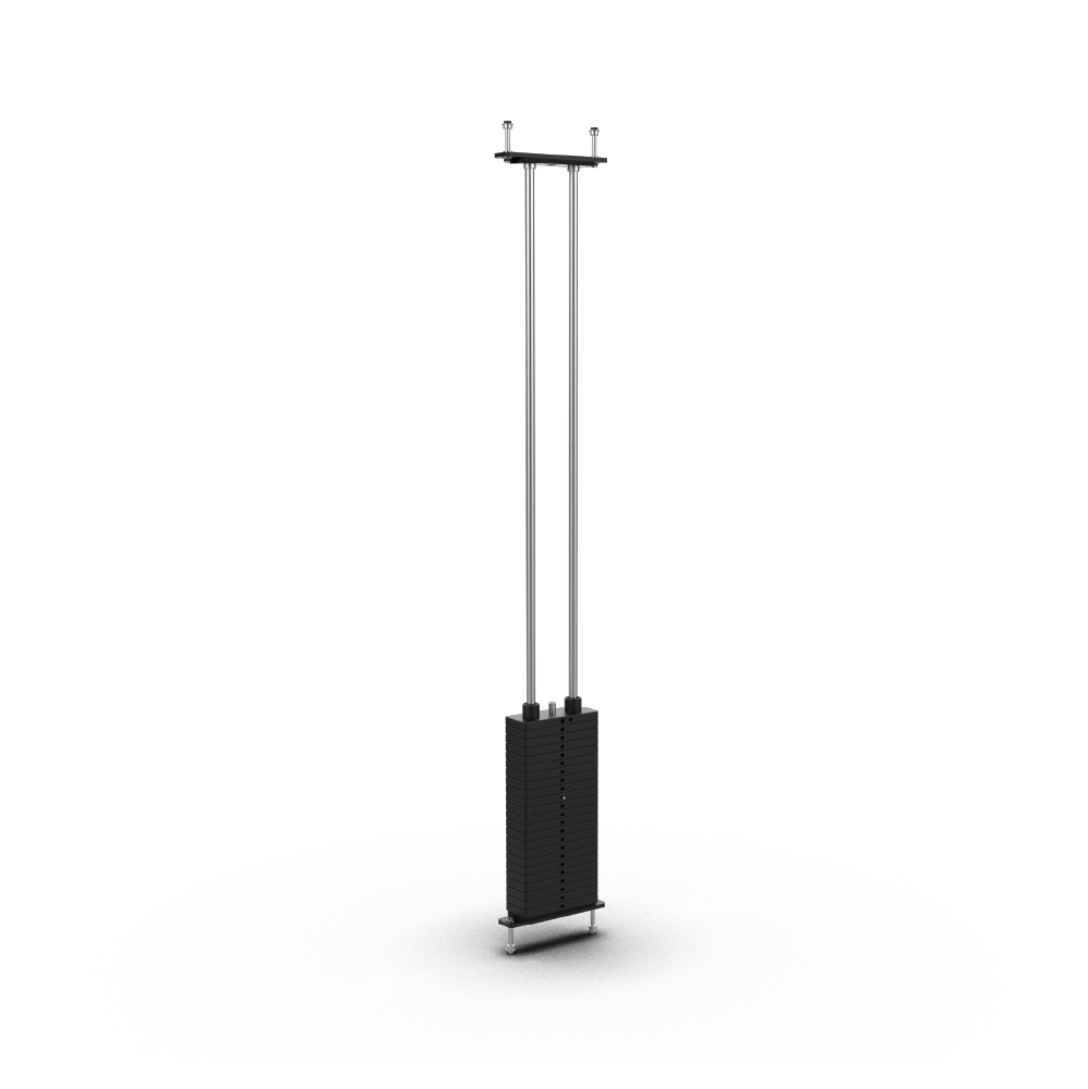 QLI Weight Stack Set QWSS9, a weight stack on twin chrome guide rods