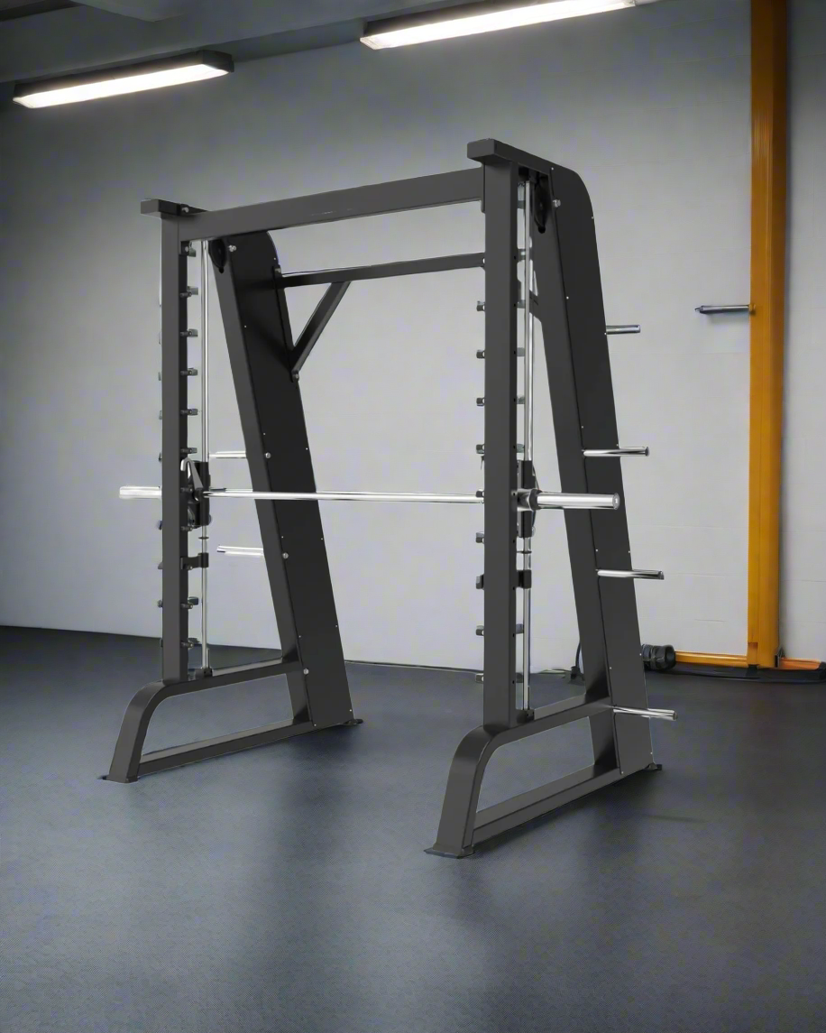 Synergy Series plate loaded Smith machine - Olympic plate storage pegs