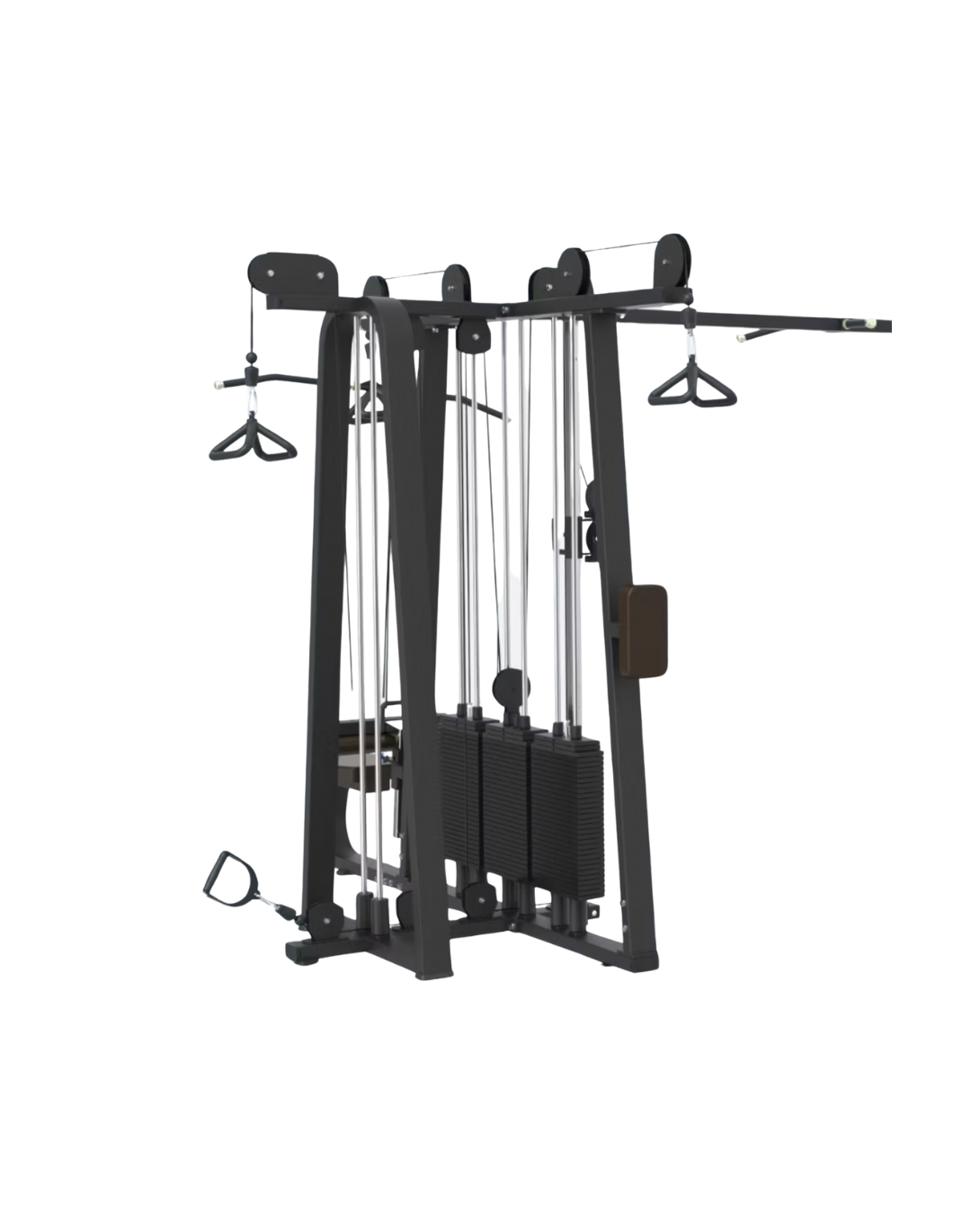 Synergy Series 8 station jungle gym side view - row and pulldown stations