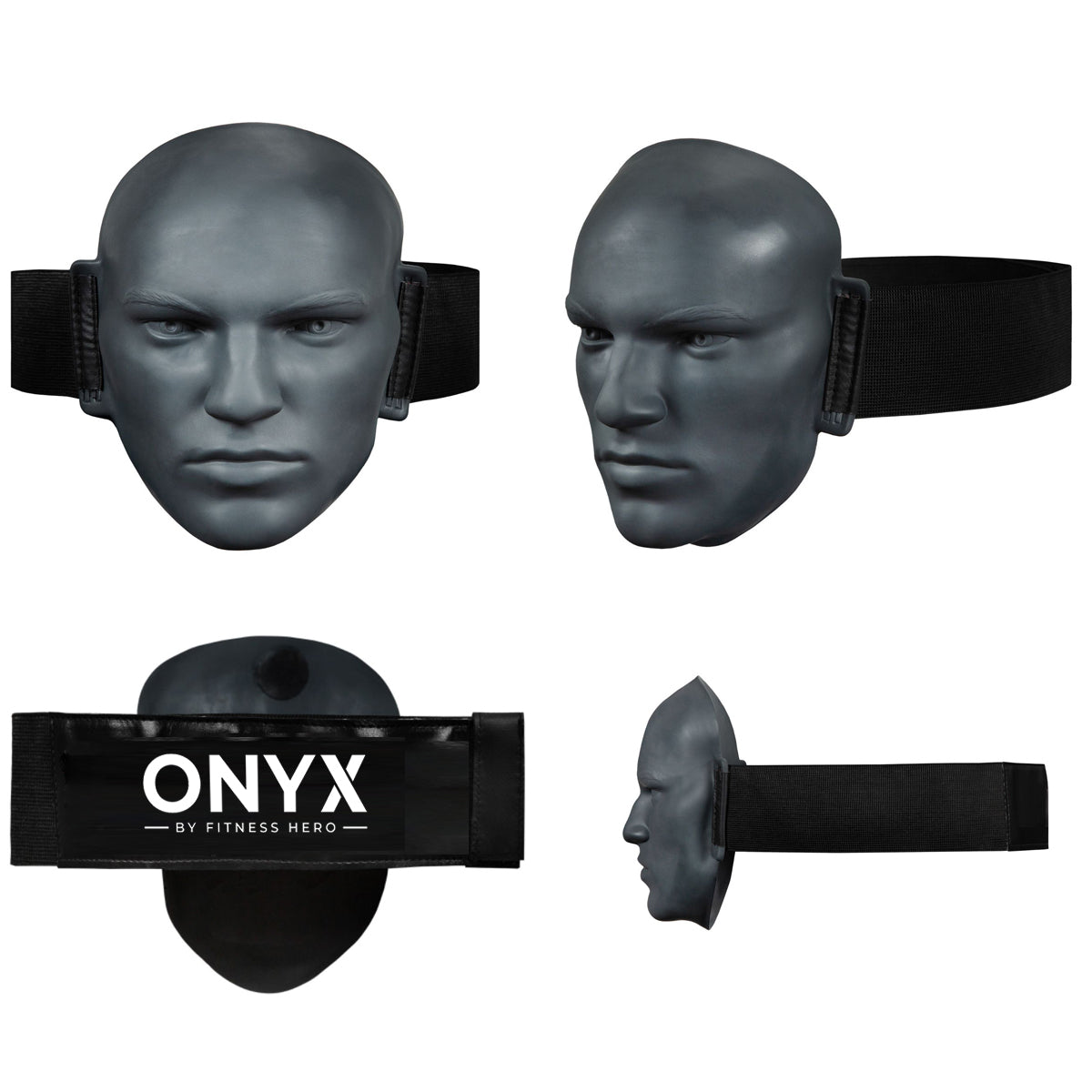 Face-shaped punching target attachment for precision striking drills