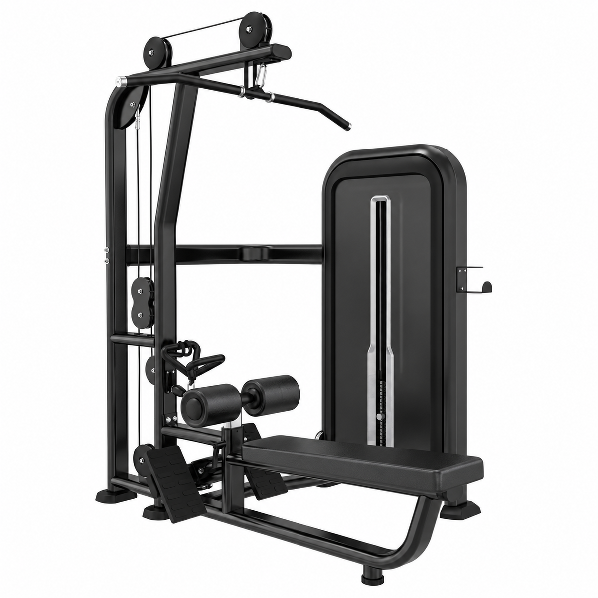 T-MAX Series lat pulldown and low row pin loaded machine TY30 - commercial back station with 100kg weight stack