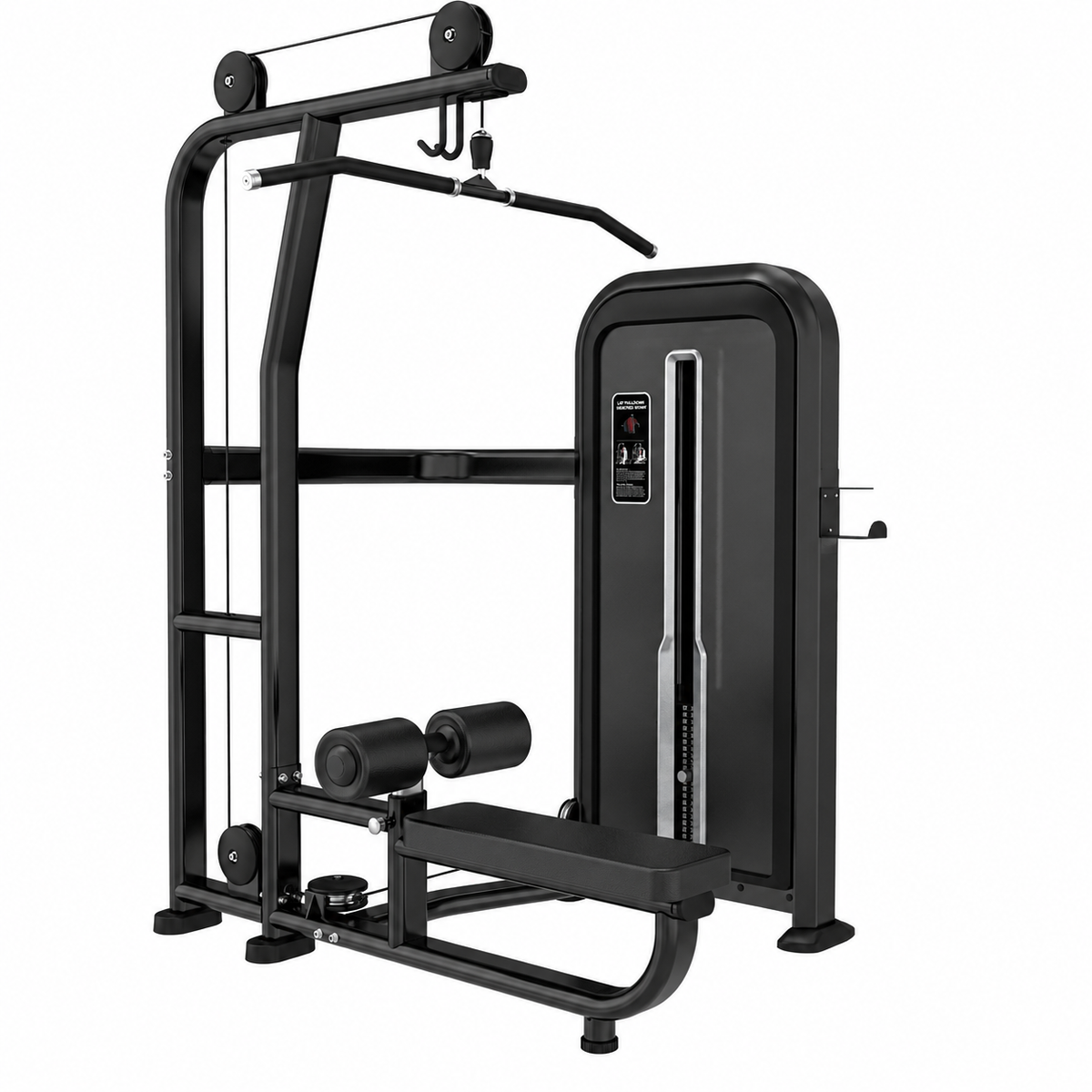 T-MAX Series lat pulldown pin loaded machine TY33 - full-height commercial pulldown with 100kg weight stack