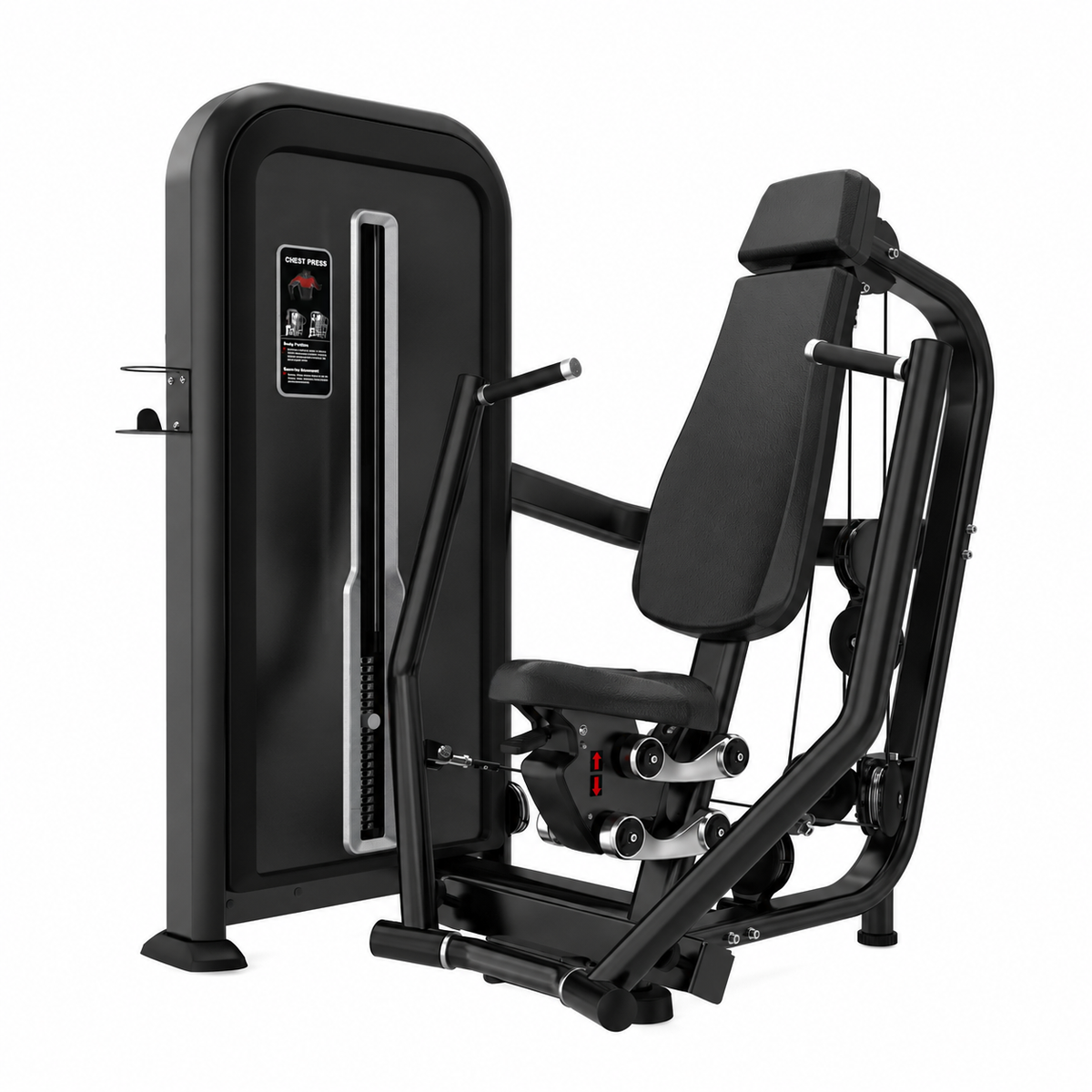 T-MAX Series chest press pin loaded machine TY37 - compact commercial chest press with 100kg weight stack