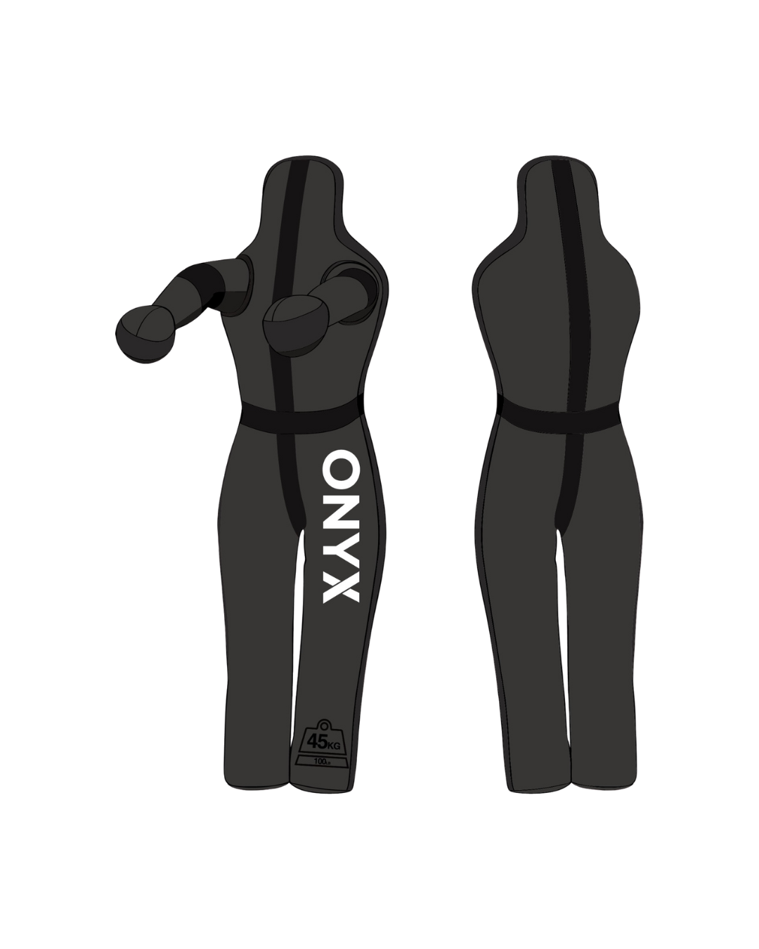 onyx standing mma dummy front view