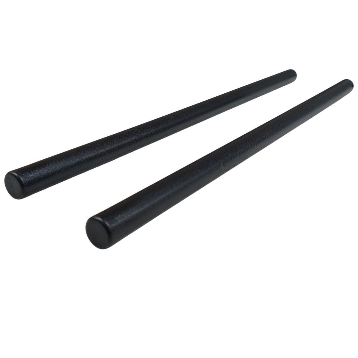 66cm polypropylene eskrima sticks pair, black wood-grain finish