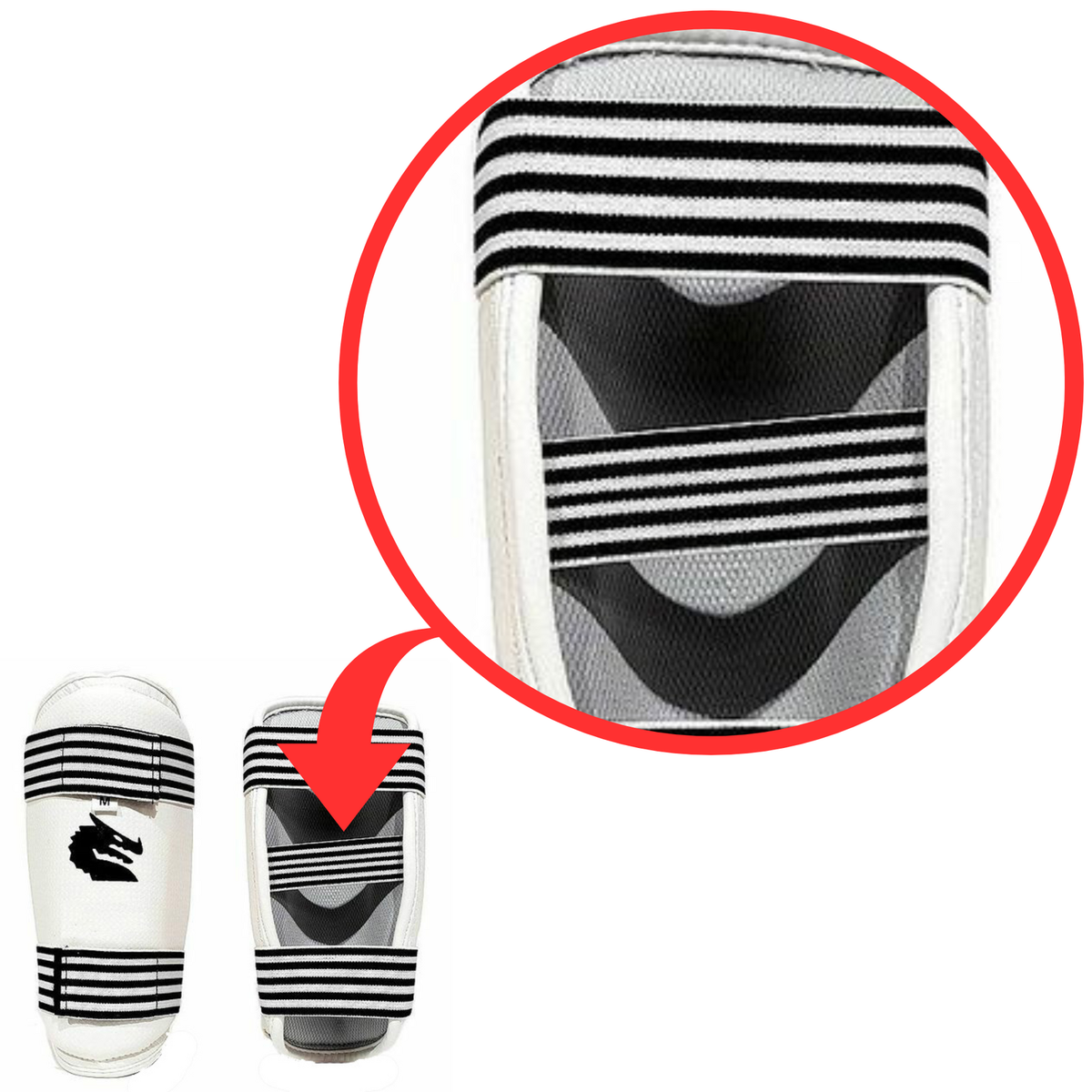 Morgan WTF style forearm protector, alternate view