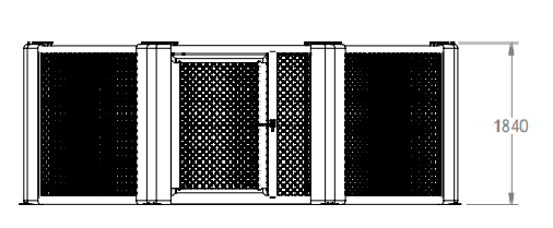 Onyx 4m MMA cage layout diagram