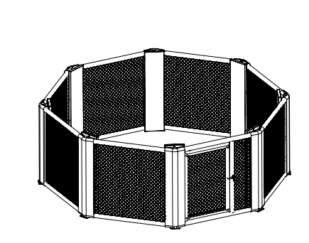 Onyx 5m MMA cage layout and dimensions