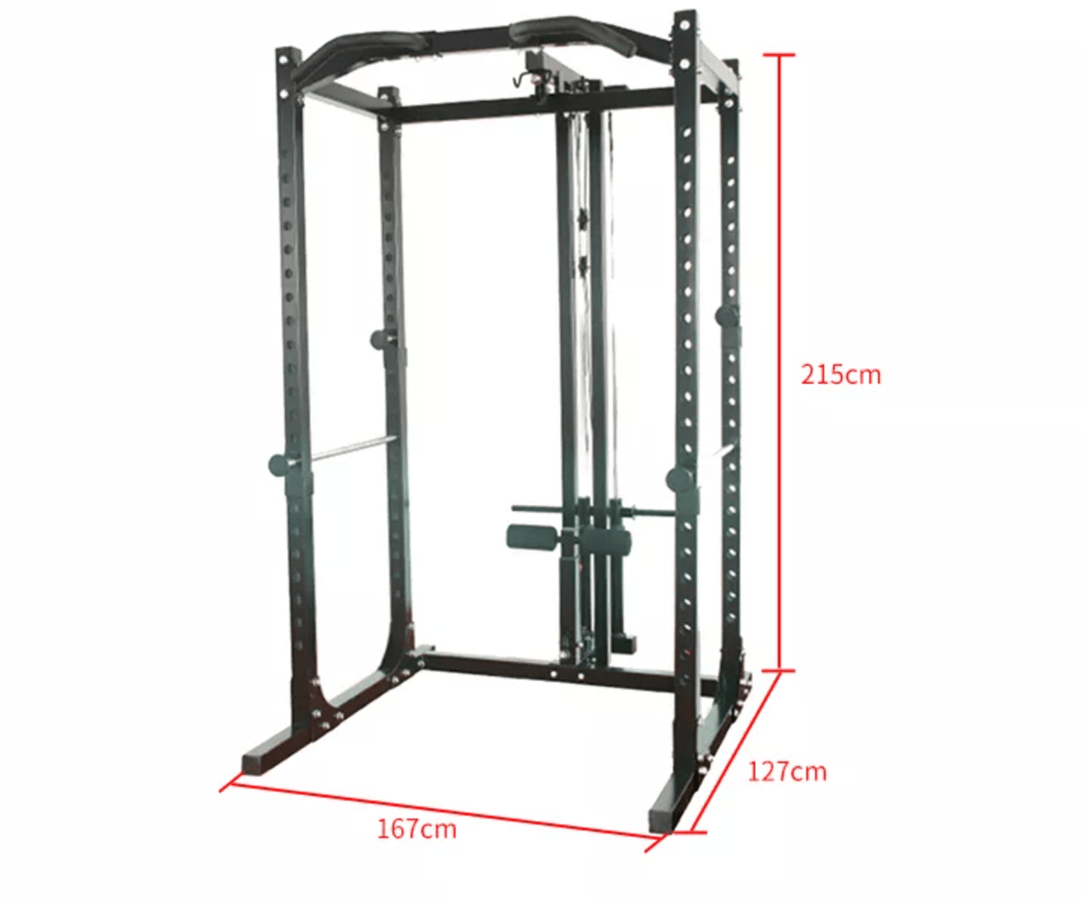 Commercial Endurance Power Rack & Lat Attachment