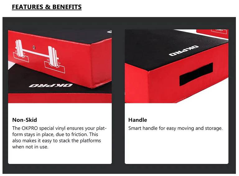 Weightlifting drop pads pair for deadlifts and rack pulls - Fitness Hero