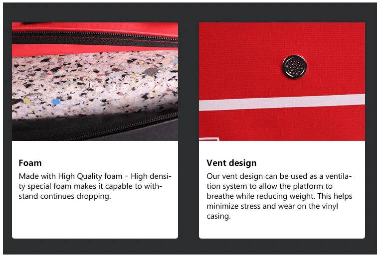 Weightlifting drop pads with carry handles - Fitness Hero