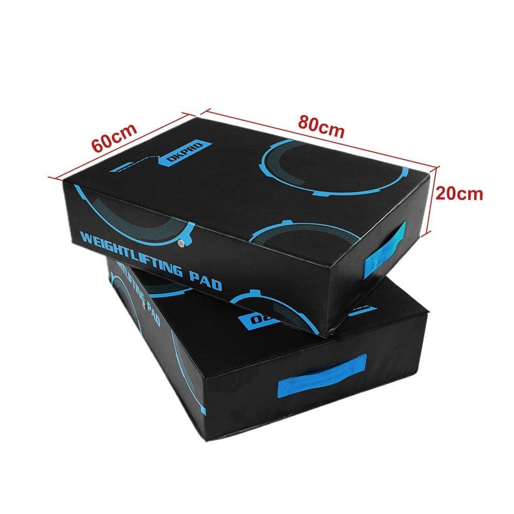 Weightlifting drop pads 20cm high density foam - Fitness Hero