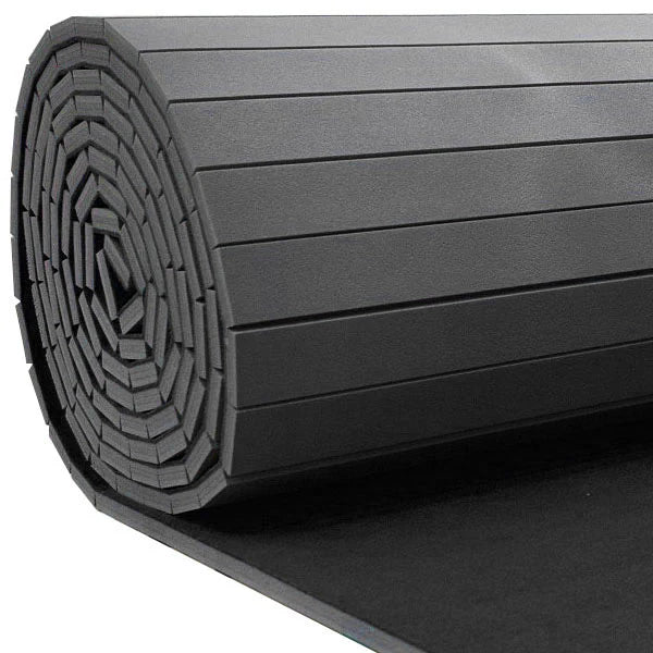 Roll out foam mat covering gym flooring area, 1.5m x 3m