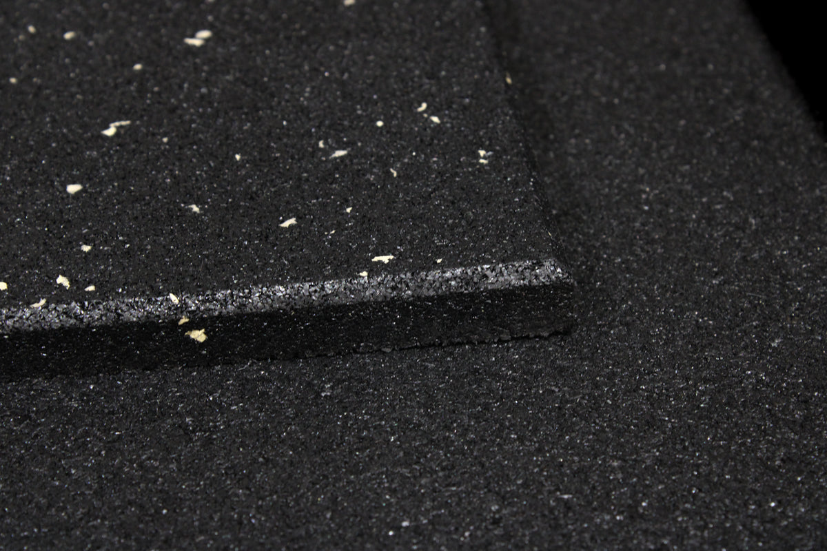 Grey Fleck Premium grade gym flooring - 15mm 1m x 1m