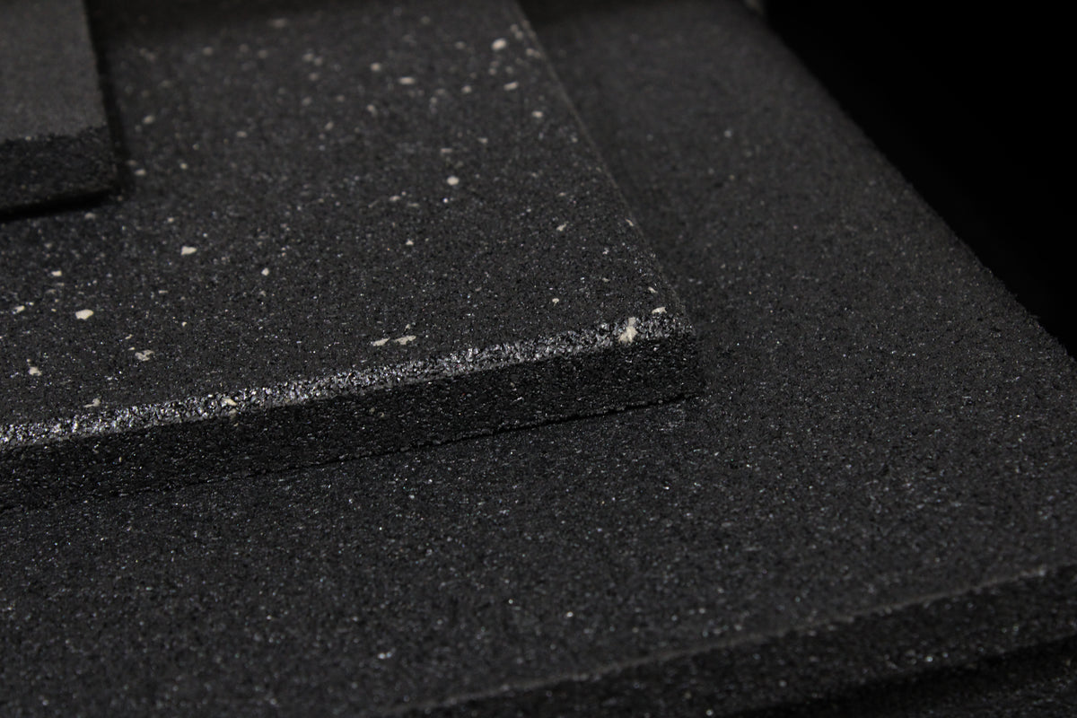 Grey Fleck Premium grade gym flooring - 15mm 1m x 1m