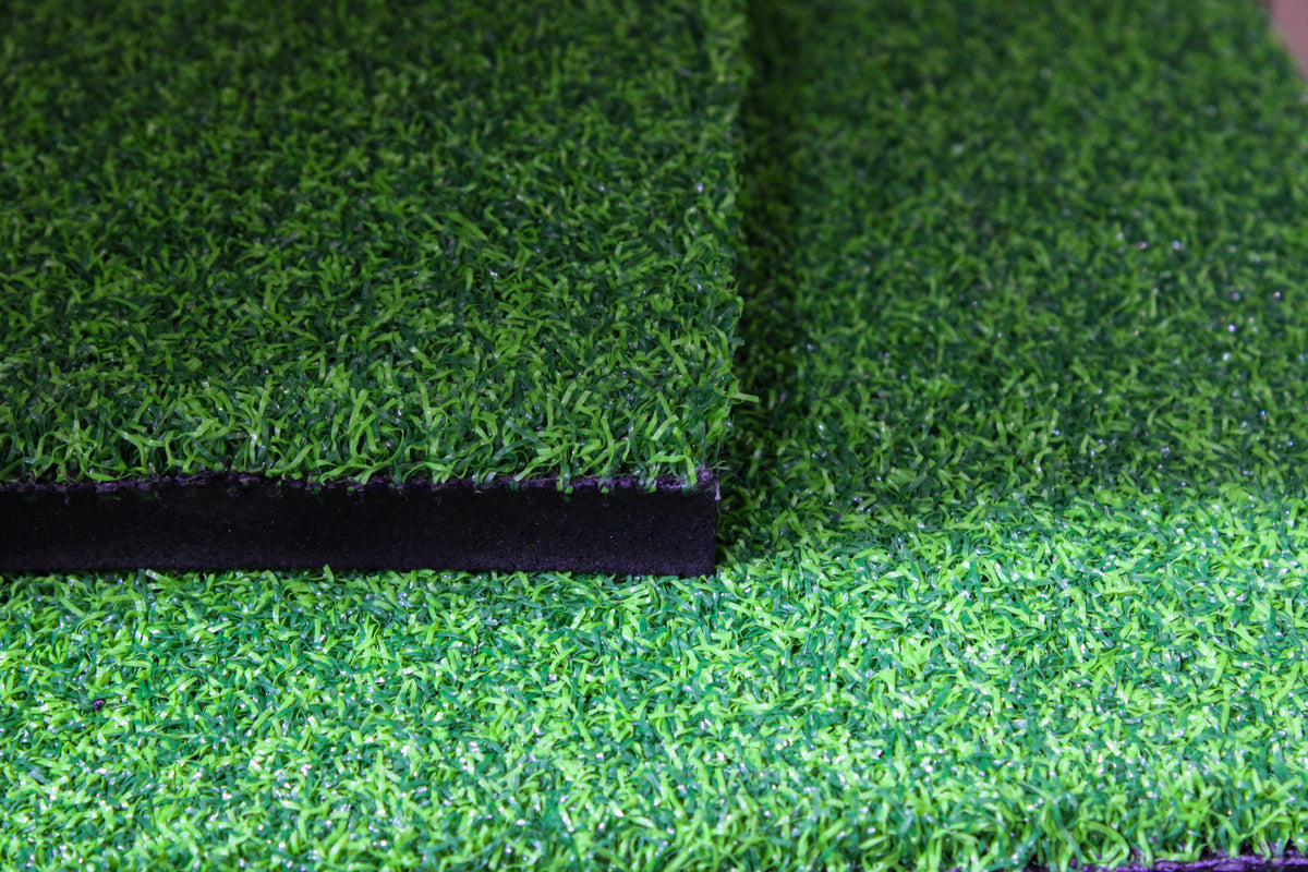 Modular turf-top tiles for outdoor training areas