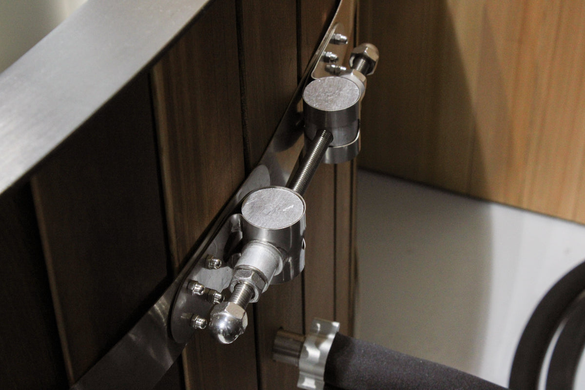 Chill Bunny Ice Bath stainless steel cold plunge tub with cedar cladding