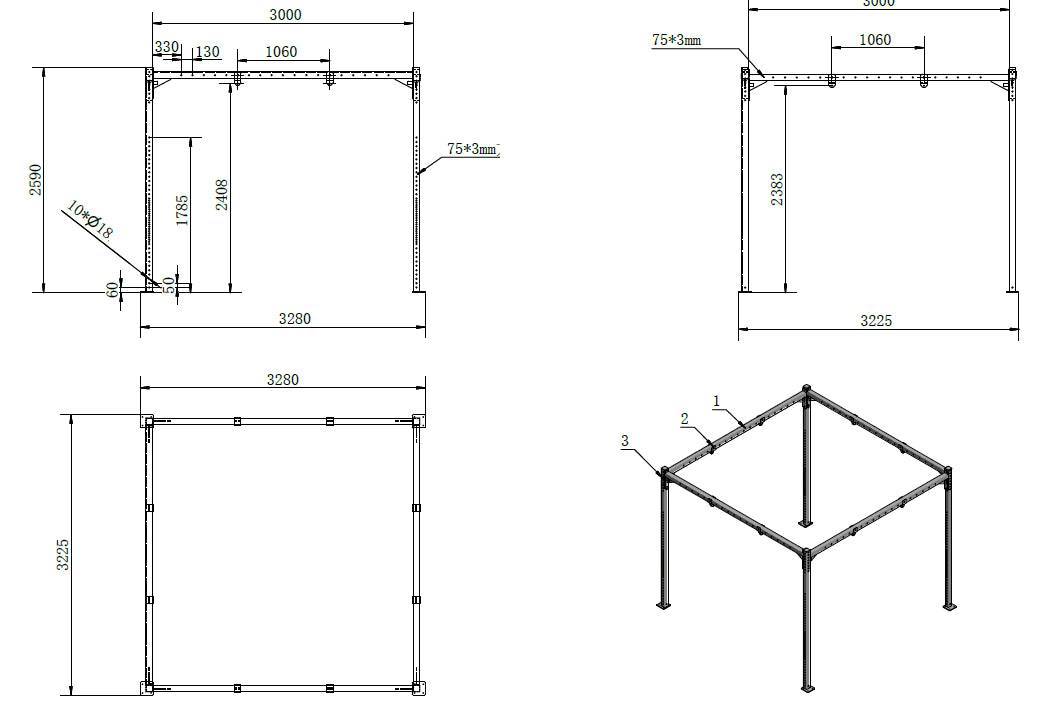 Morgan 8 Station Punch Bag Rig - Commercial Grade