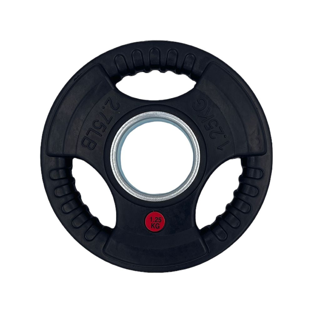 Olympic Rubber Coated Tri Grip Plate | 1.25kg - Fitness Hero Brand new