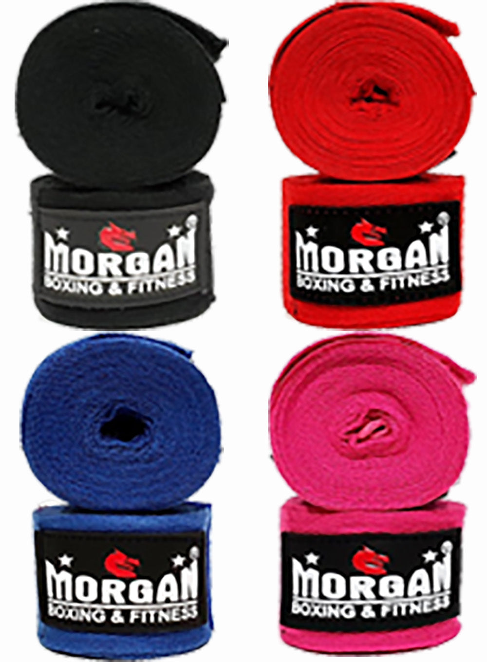 Fitness Hero offers the Morgan cotton hand wraps. These cotton hand wraps offer enhanced thickness. They measures 4 metres in length so you can completely wrap your wrists, hands, and knuckles for maximum support and protection without being bulky underneath the gloves. available in four colours.