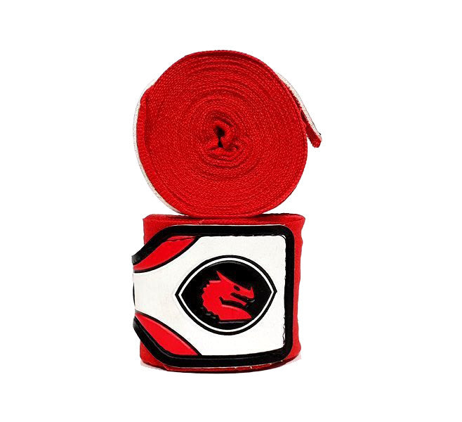Fitness Hero offers the Morgan Mexican Style Elastic hand wrap. These 4m long wraps are made with thicker material to serve as hand armour under boxing gloves, perfect for contact sports and training. A pair of these is definitely a must-have on your boxing kit. Available in 6 colours. This is the red colour