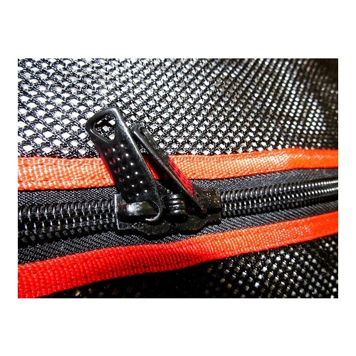 Anti-Puncture, Anti-Tear nylon mesh weave Water-resistant front pocket Extra-long, heavy-duty adjustable shoulder strap with a padded insert
