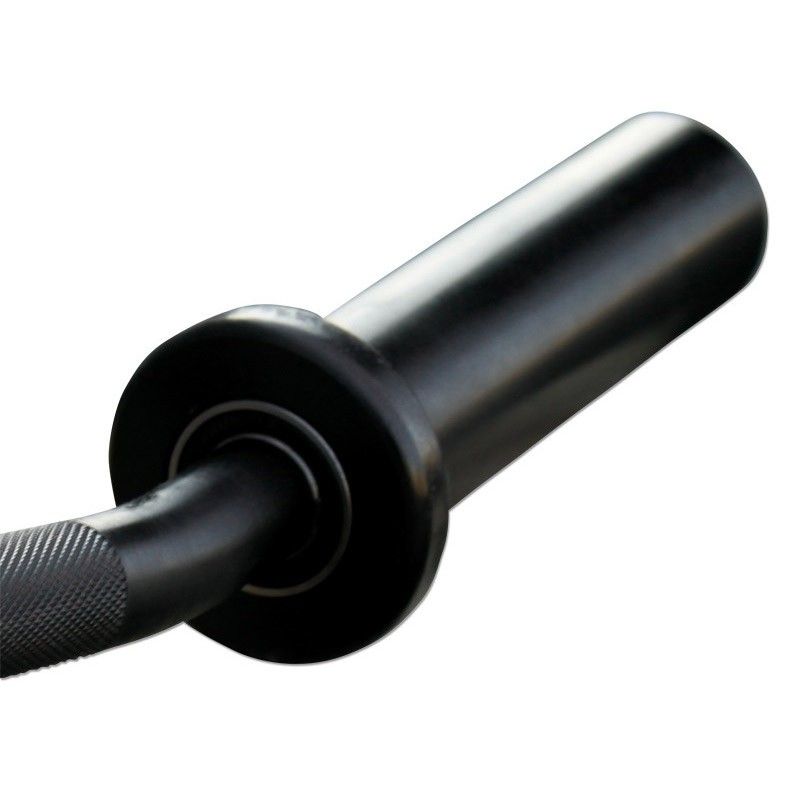 Olympic EZ Curl Bar | Black 500lb Max Load - Fitness Hero Brand new