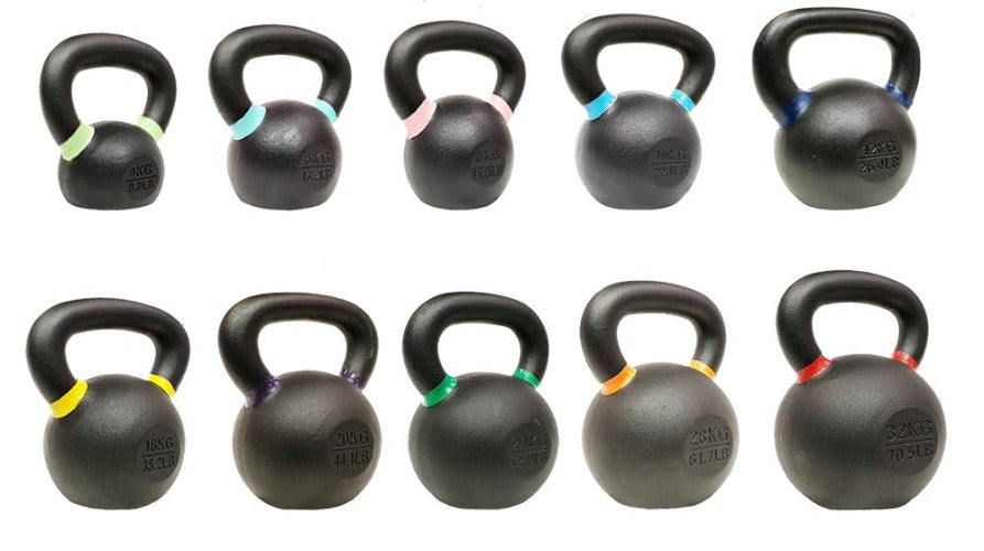 Morgan V2 Powder Coated Cast Iron Kettlebells (4kg - 32kg) - Fitness Hero Brand new